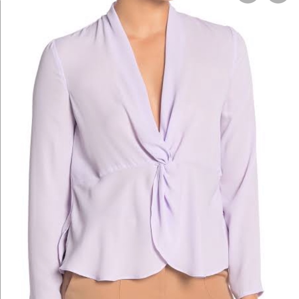 NWT Rachel Roy Purple Chiffon Blouse Top Size 0